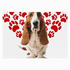 Basset Hound Gift T- Shirt Funny Basset Hound Valentine Heart Paw Basset Hound Dog Lover Valentine C Yoga Reflexion Pose T- Shirtyoga Reflexion Pose T- Shirt Large Glasses Cloth