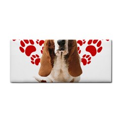 Basset Hound Gift T- Shirt Funny Basset Hound Valentine Heart Paw Basset Hound Dog Lover Valentine C Yoga Reflexion Pose T- Shirtyoga Reflexion Pose T- Shirt Hand Towel