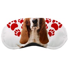 Basset Hound Gift T- Shirt Funny Basset Hound Valentine Heart Paw Basset Hound Dog Lover Valentine C Yoga Reflexion Pose T- Shirtyoga Reflexion Pose T- Shirt Sleep Mask