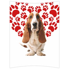 Basset Hound Gift T- Shirt Funny Basset Hound Valentine Heart Paw Basset Hound Dog Lover Valentine C Yoga Reflexion Pose T- Shirtyoga Reflexion Pose T- Shirt Back Support Cushion