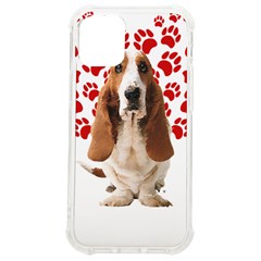 Basset Hound Gift T- Shirt Funny Basset Hound Valentine Heart Paw Basset Hound Dog Lover Valentine C Yoga Reflexion Pose T- Shirtyoga Reflexion Pose T- Shirt iPhone 12 mini TPU UV Print Case	