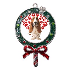 Basset Hound Gift T- Shirt Funny Basset Hound Valentine Heart Paw Basset Hound Dog Lover Valentine C Yoga Reflexion Pose T- Shirtyoga Reflexion Pose T- Shirt Metal X Mas Lollipop with Crystal Ornament