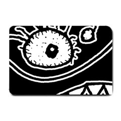 Monstrous Revelation Closeup Small Doormat by dflcprintsclothing