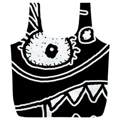 Monstrous Revelation Closeup Full Print Recycle Bag (xl) by dflcprintsclothing