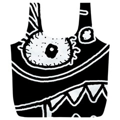 Monstrous Revelation Closeup Full Print Recycle Bag (xxl) by dflcprintsclothing