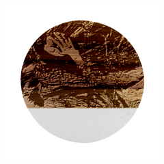 Molten Soul Marble Wood Coaster (round) by MRNStudios