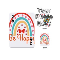 Be Happy And Smile T- Shirt Be Happy T- Shirt Yoga Reflexion Pose T- Shirtyoga Reflexion Pose T- Shirt Playing Cards 54 Designs (mini) by hizuto