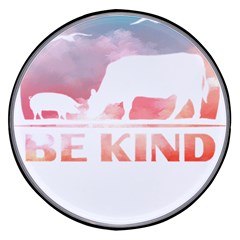 Be Kind To Animals Or Ill Kill You T- Shirt Vegan Be Kind Farm Animal Design Dairy Cow And Pig T- Sh Yoga Reflexion Pose T- Shirtyoga Reflexion Pose T- Shirt Wireless Fast Charger(black) by hizuto