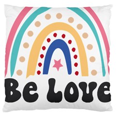 Be Love T- Shirt Be Love T- Shirt Yoga Reflexion Pose T- Shirtyoga Reflexion Pose T- Shirt Large Premium Plush Fleece Cushion Case (two Sides) by hizuto