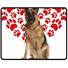 Belgian Malinois Gift T- Shirt Cool Belgian Malinois Valentine Heart Paw Belgian Malinois Dog Lover Yoga Reflexion Pose T- Shirtyoga Reflexion Pose T- Shirt Fleece Blanket (medium) by hizuto