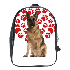 Belgian Malinois Gift T- Shirt Cool Belgian Malinois Valentine Heart Paw Belgian Malinois Dog Lover Yoga Reflexion Pose T- Shirtyoga Reflexion Pose T- Shirt School Bag (xl) by hizuto