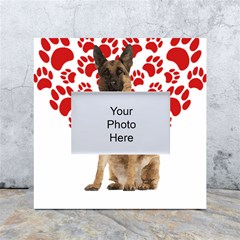 Belgian Malinois Gift T- Shirt Cool Belgian Malinois Valentine Heart Paw Belgian Malinois Dog Lover Yoga Reflexion Pose T- Shirtyoga Reflexion Pose T- Shirt White Box Photo Frame 4  X 6  by hizuto