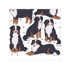 Bernese Mountain Dog T- Shirtbernese Mountain Dog Illustration T- Shirt Yoga Reflexion Pose T- Shirtyoga Reflexion Pose T- Shirt Square Satin Scarf (30  X 30 ) by hizuto