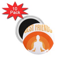 Best Friend T- Shirt Cool Dog Pet Saying T- Shirt Yoga Reflexion Pose T- Shirtyoga Reflexion Pose T- Shirt 1.75  Magnets (10 pack) 