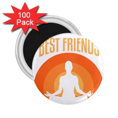 Best Friend T- Shirt Cool Dog Pet Saying T- Shirt Yoga Reflexion Pose T- Shirtyoga Reflexion Pose T- Shirt 2.25  Magnets (100 pack) 