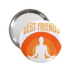 Best Friend T- Shirt Cool Dog Pet Saying T- Shirt Yoga Reflexion Pose T- Shirtyoga Reflexion Pose T- Shirt 2.25  Handbag Mirrors