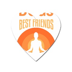 Best Friend T- Shirt Cool Dog Pet Saying T- Shirt Yoga Reflexion Pose T- Shirtyoga Reflexion Pose T- Shirt Heart Magnet