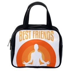 Best Friend T- Shirt Cool Dog Pet Saying T- Shirt Yoga Reflexion Pose T- Shirtyoga Reflexion Pose T- Shirt Classic Handbag (One Side)