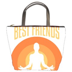 Best Friend T- Shirt Cool Dog Pet Saying T- Shirt Yoga Reflexion Pose T- Shirtyoga Reflexion Pose T- Shirt Bucket Bag