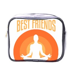 Best Friend T- Shirt Cool Dog Pet Saying T- Shirt Yoga Reflexion Pose T- Shirtyoga Reflexion Pose T- Shirt Mini Toiletries Bag (One Side)