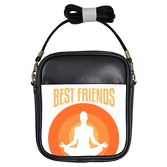 Best Friend T- Shirt Cool Dog Pet Saying T- Shirt Yoga Reflexion Pose T- Shirtyoga Reflexion Pose T- Shirt Girls Sling Bag