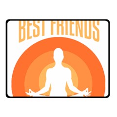 Best Friend T- Shirt Cool Dog Pet Saying T- Shirt Yoga Reflexion Pose T- Shirtyoga Reflexion Pose T- Shirt Fleece Blanket (Small)