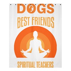 Best Friend T- Shirt Cool Dog Pet Saying T- Shirt Yoga Reflexion Pose T- Shirtyoga Reflexion Pose T- Shirt Shower Curtain 60  x 72  (Medium) 