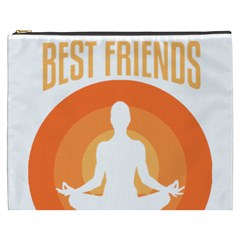 Best Friend T- Shirt Cool Dog Pet Saying T- Shirt Yoga Reflexion Pose T- Shirtyoga Reflexion Pose T- Shirt Cosmetic Bag (XXXL)