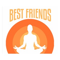 Best Friend T- Shirt Cool Dog Pet Saying T- Shirt Yoga Reflexion Pose T- Shirtyoga Reflexion Pose T- Shirt Two Sides Premium Plush Fleece Blanket (Small)