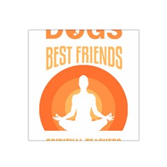 Best Friend T- Shirt Cool Dog Pet Saying T- Shirt Yoga Reflexion Pose T- Shirtyoga Reflexion Pose T- Shirt Satin Bandana Scarf 22  x 22 