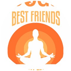 Best Friend T- Shirt Cool Dog Pet Saying T- Shirt Yoga Reflexion Pose T- Shirtyoga Reflexion Pose T- Shirt Wooden Puzzle Round