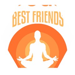 Best Friend T- Shirt Cool Dog Pet Saying T- Shirt Yoga Reflexion Pose T- Shirtyoga Reflexion Pose T- Shirt Wooden Puzzle Hexagon