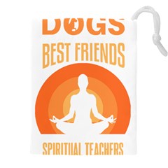 Best Friend T- Shirt Cool Dog Pet Saying T- Shirt Yoga Reflexion Pose T- Shirtyoga Reflexion Pose T- Shirt Drawstring Pouch (4XL)