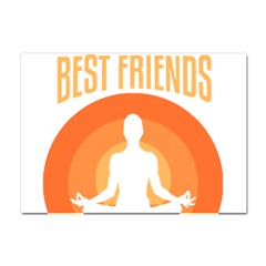 Best Friend T- Shirt Cool Dog Pet Saying T- Shirt Yoga Reflexion Pose T- Shirtyoga Reflexion Pose T- Shirt Crystal Sticker (A4)