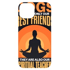 Best Friend T- Shirt Cool Dog Pet Saying T- Shirt Yoga Reflexion Pose T- Shirtyoga Reflexion Pose T- Shirt iPhone 14 Black UV Print Case