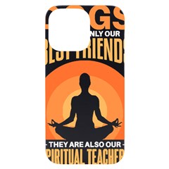 Best Friend T- Shirt Cool Dog Pet Saying T- Shirt Yoga Reflexion Pose T- Shirtyoga Reflexion Pose T- Shirt iPhone 14 Pro Max Black UV Print Case