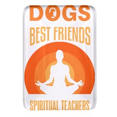 Best Friend T- Shirt Cool Dog Pet Saying T- Shirt Yoga Reflexion Pose T- Shirtyoga Reflexion Pose T- Shirt Rectangular Glass Fridge Magnet (4 pack)