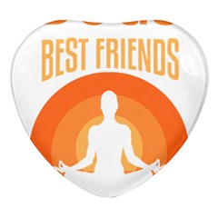 Best Friend T- Shirt Cool Dog Pet Saying T- Shirt Yoga Reflexion Pose T- Shirtyoga Reflexion Pose T- Shirt Heart Glass Fridge Magnet (4 pack)