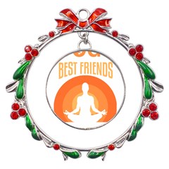 Best Friend T- Shirt Cool Dog Pet Saying T- Shirt Yoga Reflexion Pose T- Shirtyoga Reflexion Pose T- Shirt Metal X mas Wreath Ribbon Ornament