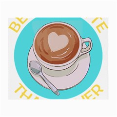 Better Late Than Never T- Shirt Better Latte Than Never   Latte Pun T- Shirt Yoga Reflexion Pose T- Shirtyoga Reflexion Pose T- Shirt Small Glasses Cloth (2 Sides) by hizuto