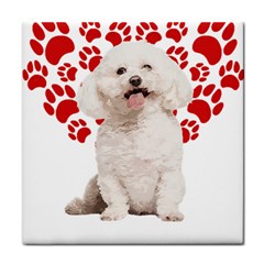 Bichon Frise Gift T- Shirt Cool Bichon Frise Valentine Heart Paw Bichon Frise Dog Lover Valentine Co Yoga Reflexion Pose T- Shirtyoga Reflexion Pose T- Shirt Face Towel by hizuto