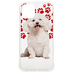 Bichon Frise Gift T- Shirt Cool Bichon Frise Valentine Heart Paw Bichon Frise Dog Lover Valentine Co Yoga Reflexion Pose T- Shirtyoga Reflexion Pose T- Shirt Iphone 12/12 Pro Tpu Uv Print Case by hizuto