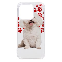 Bichon Frise Gift T- Shirt Cool Bichon Frise Valentine Heart Paw Bichon Frise Dog Lover Valentine Co Yoga Reflexion Pose T- Shirtyoga Reflexion Pose T- Shirt Iphone 14 Pro Tpu Uv Print Case by hizuto