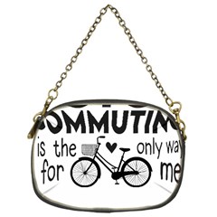 Bicycle T- Shirt Bicycle Commuting Is The Only Way For Me T- Shirt Yoga Reflexion Pose T- Shirtyoga Reflexion Pose T- Shirt Chain Purse (one Side) by hizuto