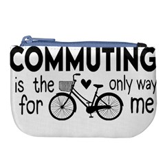 Bicycle T- Shirt Bicycle Commuting Is The Only Way For Me T- Shirt Yoga Reflexion Pose T- Shirtyoga Reflexion Pose T- Shirt Large Coin Purse by hizuto