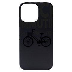 Bicycle T- Shirt Bicycle Commuting Is The Only Way For Me T- Shirt Yoga Reflexion Pose T- Shirtyoga Reflexion Pose T- Shirt Iphone 14 Pro Max Black Uv Print Case by hizuto