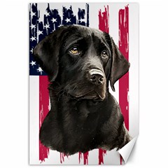 Black Labrador T- Shirt Black Labrador - Black Labrador U S A Flag T- Shirt Yoga Reflexion Pose T- Shirtyoga Reflexion Pose T- Shirt Canvas 20  x 30 