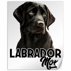 Black Labrador T- Shirt Black Labrador - Labrador Mom T- Shirt Yoga Reflexion Pose T- Shirtyoga Reflexion Pose T- Shirt Canvas 11  X 14  by hizuto