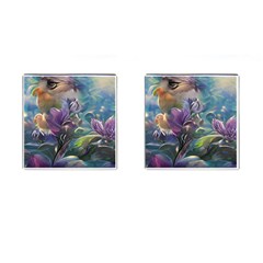 Abstract Blossoms  Cufflinks (square) by Internationalstore