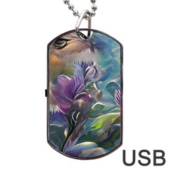 Abstract Blossoms  Dog Tag Usb Flash (one Side) by Internationalstore